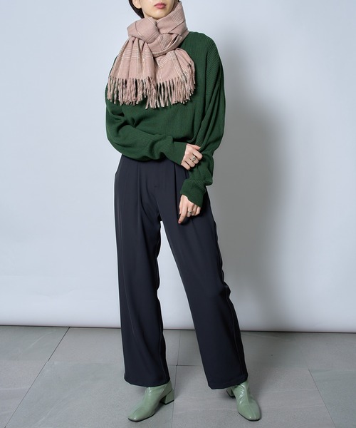 MAISON BREEZE（メゾンブリーズ）の「【MAISON BREEZE】程よい厚みでアレンジ自在♪グレンチェック柄大判ストール マフラー SCCH209（マフラー・レディース・その他5/その他4/その他6/その他1/その他2/その他3・FREE）」の12枚目の写真