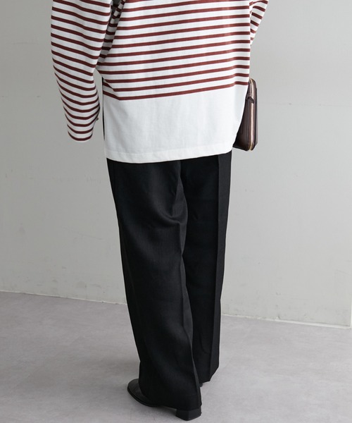 DISCOAT（ディスコート）の「テックウールストレッチワイドパンツ（その他パンツ・レディース・ブラック/ブラウン/グレー/アイボリー・SMALL/MEDIUM/LARGE）」の13枚目の写真