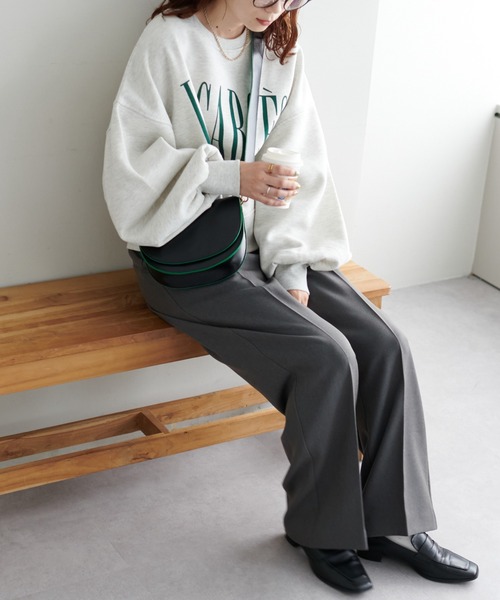 DISCOAT（ディスコート）の「テックウールストレッチワイドパンツ（その他パンツ・レディース・ブラック/ブラウン/グレー/アイボリー・SMALL/MEDIUM/LARGE）」の14枚目の写真