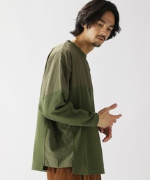 niko and... | 布帛切り替えダンボールプルオーバー(Tシャツ/カットソー)