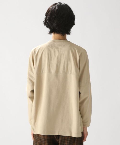 niko and...（ニコアンド）の「布帛切り替えダンボールプルオーバー（Tシャツ/カットソー・メンズ・カーキ/ベージュ/オレンジ/ブラック・MEDIUM/LARGE）」の11枚目の写真