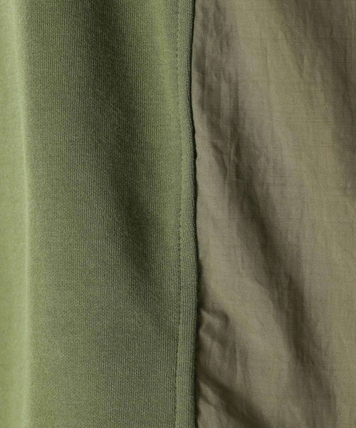 niko and...（ニコアンド）の「布帛切り替えダンボールプルオーバー（Tシャツ/カットソー・メンズ・カーキ/ベージュ/オレンジ/ブラック・MEDIUM/LARGE）」の19枚目の写真