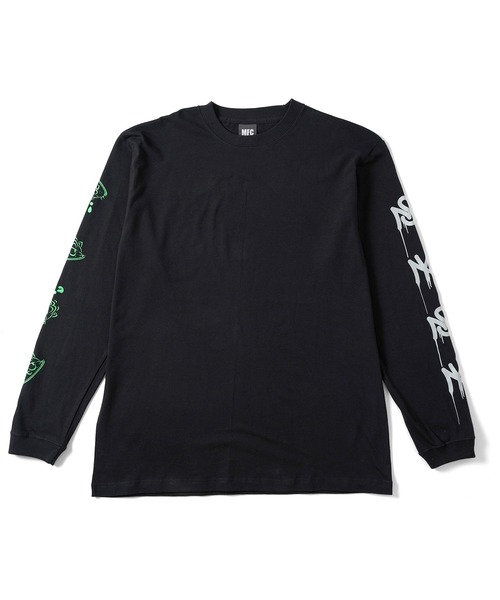MFC STORE（エムエフシーストア）の「YUGO x MFC STORE YUGO STENCIL  L/S TEE（Tシャツ/カットソー・メンズ・ブラック/ホワイト・S/M/L/XL/XXL）」の12枚目の写真