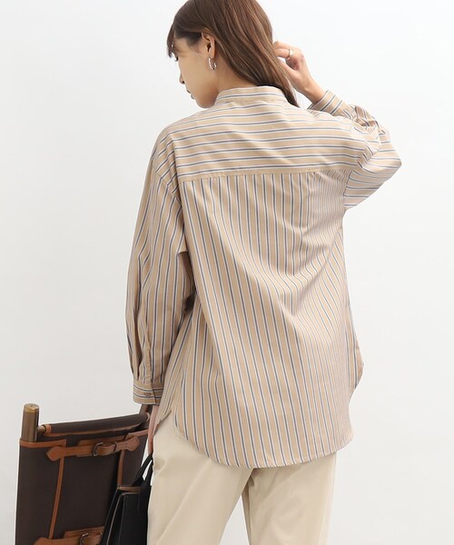 SHOO・LA・RUE（シューラルー）の「◆前を閉めても羽織でも着回しできる！バンドカラー シャツ（シャツ/ブラウス・レディース・ホワイト系/ベージュ系2/ネイビー系2・02/03/04）」の17枚目の写真