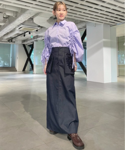 Lily Brown　袖　ボリューム　トップス LILY BROWN（リリーブラウン）の「ボリュームスリーブブラウス（シャツ