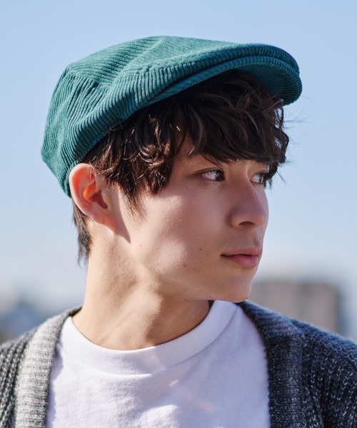 SPINNS(スピンズ)の「コーデュロイハンチング(ハンチング/ベレー帽・メンズ・ダークグリーン/オフホワイト/ブラック/ブラウン・ONESIZE)」の15枚目の写真
