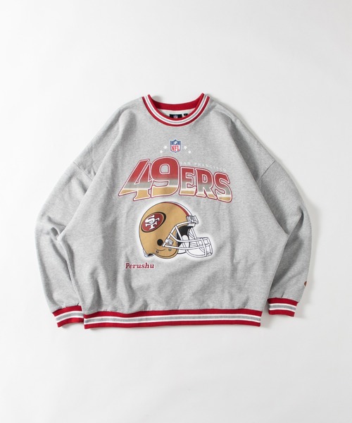 Perushu(ペルーシュ)の「Perushu × NFL コラボ配色リブオーバー裏毛スウェット(スウェット・メンズ・B/A/C・LARGE/MEDIUM)」の3枚目の写真