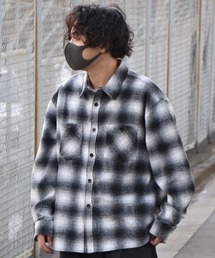 ILL'S | オンブレチェックシャツジャケット【ILL’S】(その他アウター)