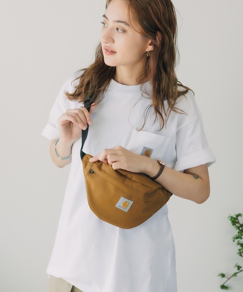 Carhartt WIP(カーハートダブリューアイピー)の「Carhartt WIP/カーハートダブリューアイピー JAKE HIP BAG ボディバッグ(ボディバッグ/ウエストポーチ・メンズ・パープル/ベージュ/ブラック・ONE SIZE)」の20枚目の写真