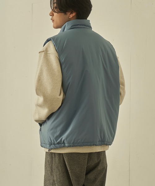 INTER FACTORY(インターファクトリー)の「YOEL - over padding vest / オーバーパデッドベスト(ベスト・メンズ・ブルー/カーキ/ベージュ・FREE)」の10枚目の写真
