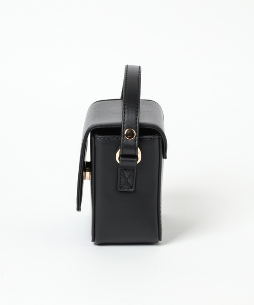 mysty woman(ミスティウーマン)の「パールチェーンミニBAG 182884(ショルダーバッグ・レディース・ブラック/アイボリー/パープル・FREE)」の14枚目の写真