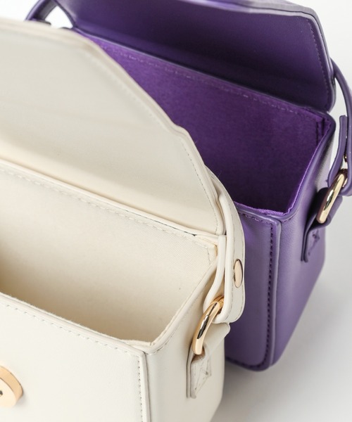 mysty woman(ミスティウーマン)の「パールチェーンミニBAG 182884(ショルダーバッグ・レディース・ブラック/アイボリー/パープル・FREE)」の21枚目の写真