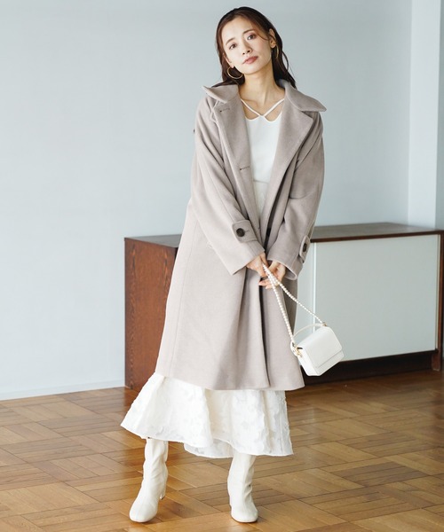 mysty woman(ミスティウーマン)の「パールチェーンミニBAG 182884(ショルダーバッグ・レディース・ブラック/アイボリー/パープル・FREE)」の6枚目の写真