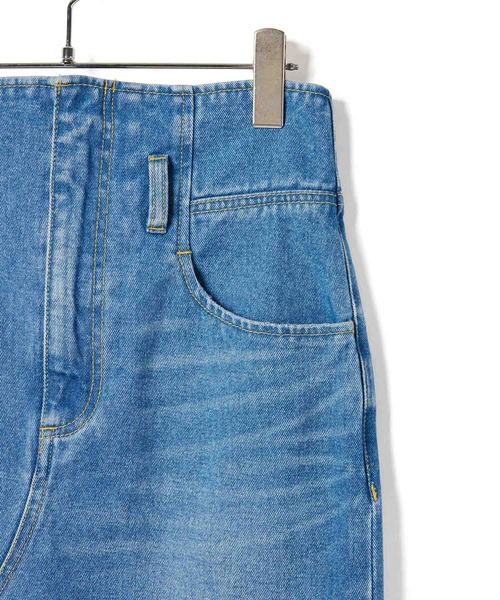 ADAM ET ROPE'(アダムエロペ)の「【サステナブル】コルセットディテールデニムスカート(デニムスカート・レディース・ターコイズブルー/サックスブルー・36/38)」の11枚目の写真