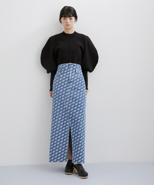 ADAM ET ROPE'(アダムエロペ)の「【サステナブル】コルセットディテールデニムスカート(デニムスカート・レディース・ターコイズブルー/サックスブルー・36/38)」の22枚目の写真