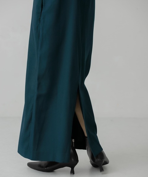 KBF(ケイビーエフ)の「Iラインキャミワンピース(ワンピース・レディース・モカ/グリーン系その他/ブラック・ONE)」の9枚目の写真