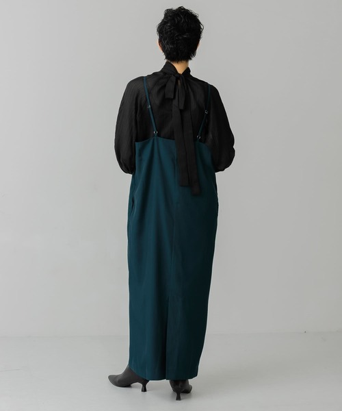 KBF(ケイビーエフ)の「Iラインキャミワンピース(ワンピース・レディース・モカ/グリーン系その他/ブラック・ONE)」の13枚目の写真