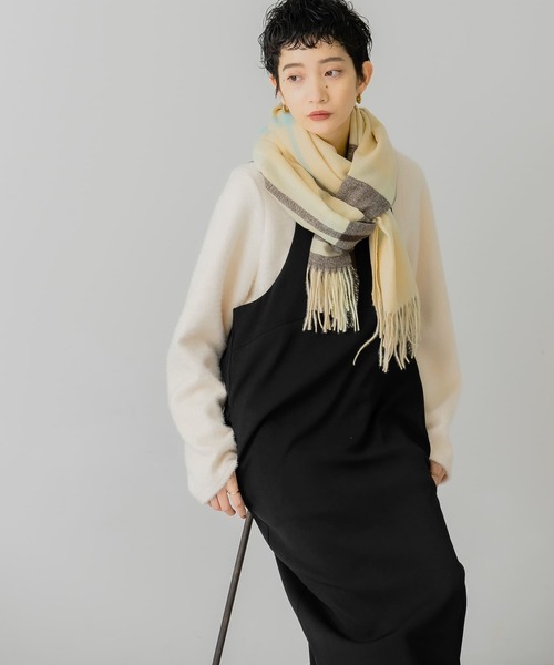 KBF(ケイビーエフ)の「Iラインキャミワンピース(ワンピース・レディース・モカ/グリーン系その他/ブラック・ONE)」の14枚目の写真