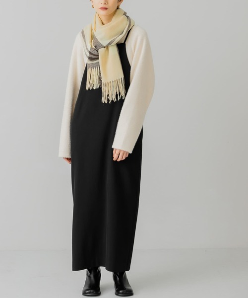 KBF(ケイビーエフ)の「Iラインキャミワンピース(ワンピース・レディース・モカ/グリーン系その他/ブラック・ONE)」の15枚目の写真