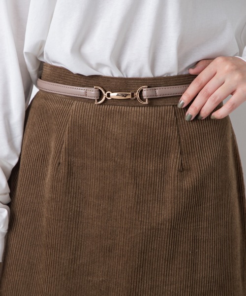 WEGO（ウィゴー）の「MUMU&GO/ビットベルト（ベルト・レディース・ブラック/ダークベージュ・FREE）」の2枚目の写真