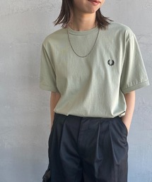 [FRED PERRY/フレッドペリー] ワンポイントロゴ刺繍 リンガーTシャツ
