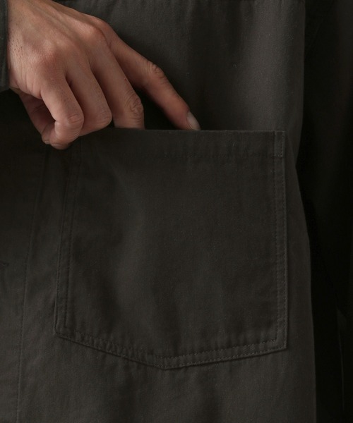 BAYFLOW(ベイフロー)の「CPOシャツジャケット(ミリタリージャケット・メンズ・チャコール/ベージュ・MEDIUM/LARGE)」の10枚目の写真