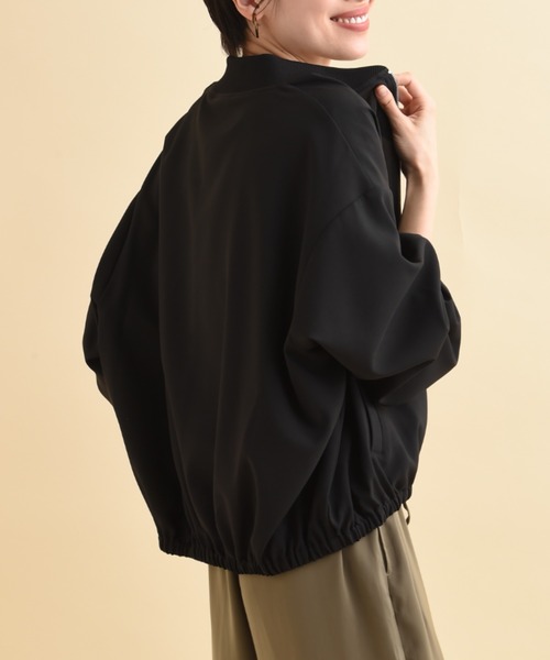 actuel(アクチュエル)の「マットウェザーブルゾン(ブルゾン・レディース・ブラック/ライトグレー/カーキ・FREE)」の15枚目の写真