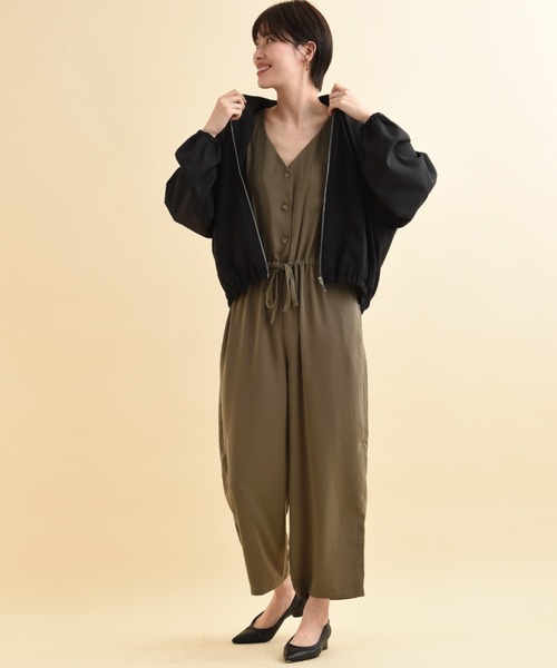 actuel(アクチュエル)の「マットウェザーブルゾン(ブルゾン・レディース・ブラック/ライトグレー/カーキ・FREE)」の22枚目の写真