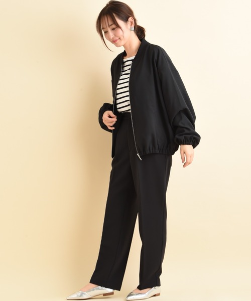 actuel(アクチュエル)の「マットウェザーブルゾン(ブルゾン・レディース・ブラック/ライトグレー/カーキ・FREE)」の9枚目の写真