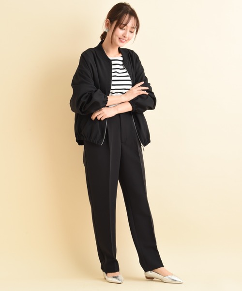 actuel(アクチュエル)の「マットウェザーブルゾン(ブルゾン・レディース・ブラック/ライトグレー/カーキ・FREE)」の12枚目の写真