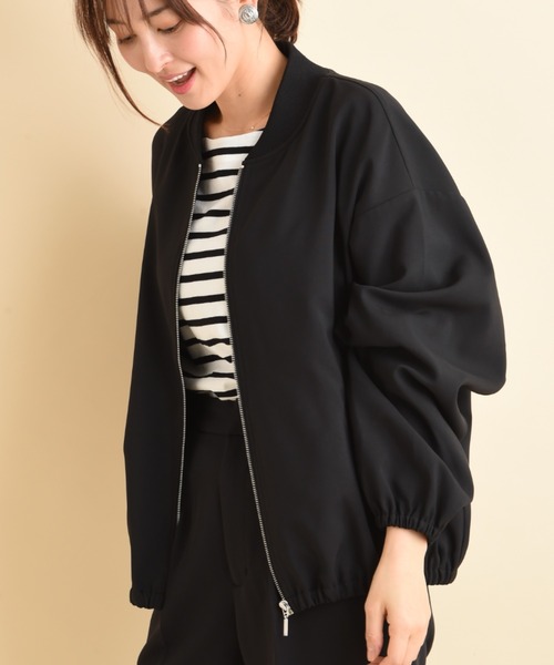 actuel(アクチュエル)の「マットウェザーブルゾン(ブルゾン・レディース・ブラック/ライトグレー/カーキ・FREE)」の5枚目の写真