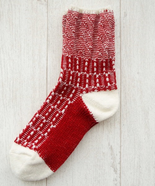 セール】【Put on socks プットオンソックス】'Braid' ブレイド ウール