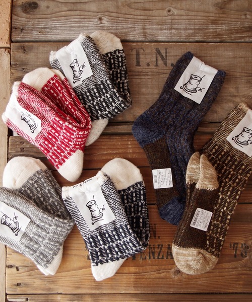 セール】【Put on socks プットオンソックス】'Braid' ブレイド ウール