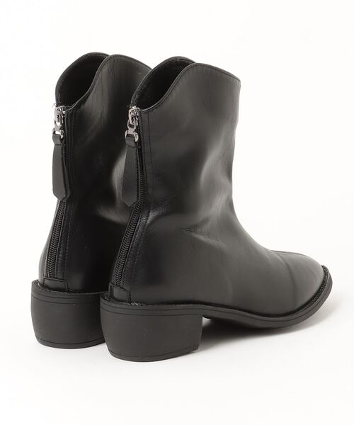 SETUP7(セットアップセブン)の「【SETUP7】ポインテッドトゥウェーブカットショートブーツ KNF(ブーツ・レディース・ホワイト/ブラック/ベージュ・38/39/37)」の5枚目の写真