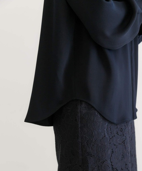 URBAN RESEARCH（アーバンリサーチ）の「2WAYボウタイブラウス（シャツ/ブラウス・レディース・ネイビー/オフホワイト・FREE）」の5枚目の写真