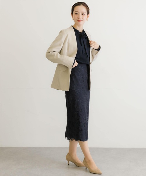 URBAN RESEARCH（アーバンリサーチ）の「2WAYボウタイブラウス（シャツ/ブラウス・レディース・ネイビー/オフホワイト・FREE）」の10枚目の写真