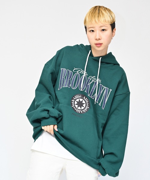 セール】ビッグサイズ メンズサイズ BROOKLYNロゴプリントプル