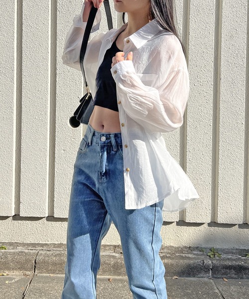 badblood シアーシャツ A part by｜シアーオーバーシャツ | Rakuten Fashion(楽天