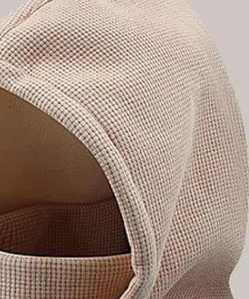 DAY CLOSET（デイ クローゼット）の「3WAYワッフル風ニットバラクラバ（ネックウォーマー/スヌード・メンズ・ブラック/アイボリー/モカ/グレー・ONE SIZE）」の20枚目の写真