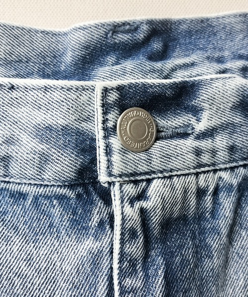 Starting Over(スターティングオーバー)の「ピンタックセミフレアデニムパンツ(デニムパンツ・メンズ・インディゴブルー/ブルー系/ケミカルウォッシュ/ブラック系その他/ブラック・M/L/XL)」の8枚目の写真