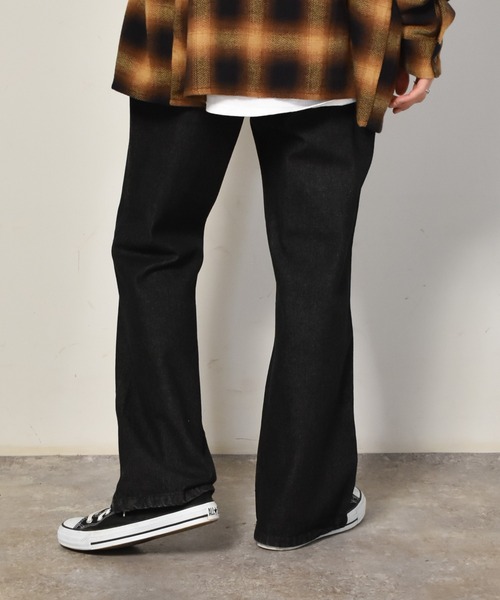 Starting Over(スターティングオーバー)の「ピンタックセミフレアデニムパンツ(デニムパンツ・メンズ・インディゴブルー/ブルー系/ケミカルウォッシュ/ブラック系その他/ブラック・M/L/XL)」の15枚目の写真