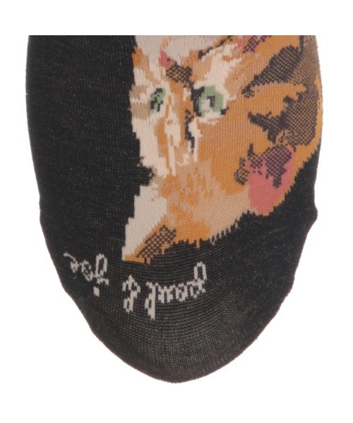 PAUL&JOE（ポールアンドジョー）の「ピクセルヌネット柄フットカバー/PAUL & JOE ACCESSOIRES（ソックス/靴下・レディース・ホワイト/ピンク/ブラック/グリーン・FREE）」の11枚目の写真