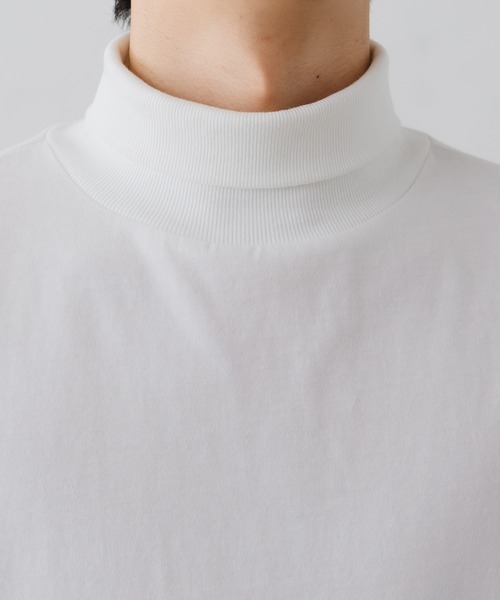 epnok(エプノック)の「タートルネックルーズロンT(Tシャツ/カットソー・メンズ・グレイッシュベージュ/オレンジ/オフホワイト/ブラック・SMALL/MEDIUM/LARGE)」の19枚目の写真