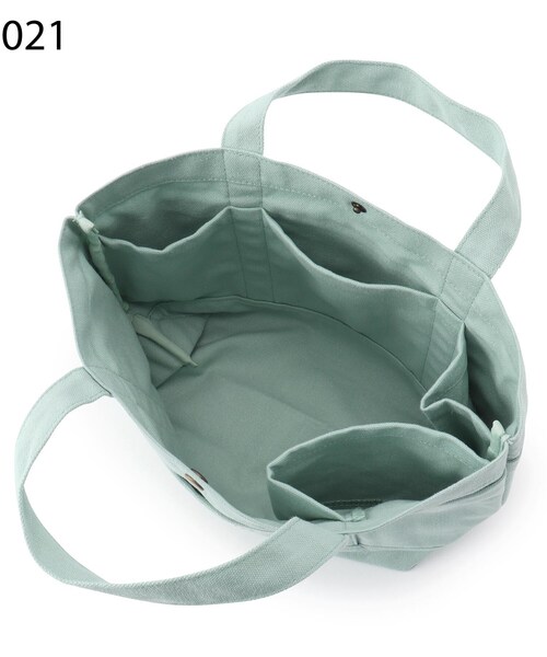 one'sterrace（ワンズテラス）の「◆【ワンズテラスオリジナル】ANDY キャンバスミニトート（トートバッグ・レディース・グレー系/オフホワイト/ライトグリーン・99）」の16枚目の写真