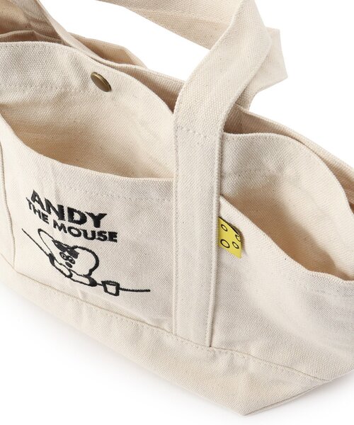 one'sterrace（ワンズテラス）の「◆【ワンズテラスオリジナル】ANDY キャンバスミニトート（トートバッグ・レディース・グレー系/オフホワイト/ライトグリーン・99）」の18枚目の写真