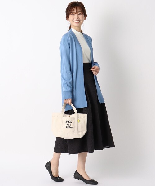 one'sterrace（ワンズテラス）の「◆【ワンズテラスオリジナル】ANDY キャンバスミニトート（トートバッグ・レディース・グレー系/オフホワイト/ライトグリーン・99）」の9枚目の写真