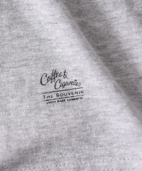 Coffee & Cigarettes（コーヒーアンドシガレッツ）の「STD-1【2枚組セット】2枚1パックTee  5.6オンス ヘビーウェイト Tシャツ  5.6oz Heavyweight 2pack tee（Tシャツ/カットソー・メンズ・ブラック/ダークグリーン/ヘザーグレー/ホワイト/サンドベージュ/ダークブラウン/グリーン/ピンク/レッド/バーガンディー/スミクロ/ダークブルー/ラベンダー/オレンジ/ブルー/アイボリー/ライトベージュ/ライトブルー・SMALL/MEDIUM/LARGE/X-LARGE）」の19枚目の写真