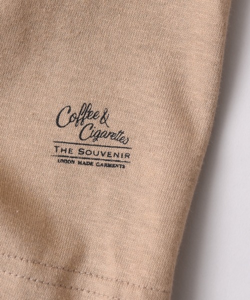 Coffee & Cigarettes（コーヒーアンドシガレッツ）の「STD-1【2枚組セット】2枚1パックTee  5.6オンス ヘビーウェイト Tシャツ  5.6oz Heavyweight 2pack tee（Tシャツ/カットソー・メンズ・ブラック/ダークグリーン/ヘザーグレー/ホワイト/サンドベージュ/ダークブラウン/グリーン/ピンク/レッド/バーガンディー/スミクロ/ダークブルー/ラベンダー/オレンジ/ブルー/アイボリー/ライトベージュ/ライトブルー・SMALL/MEDIUM/LARGE/X-LARGE）」の20枚目の写真