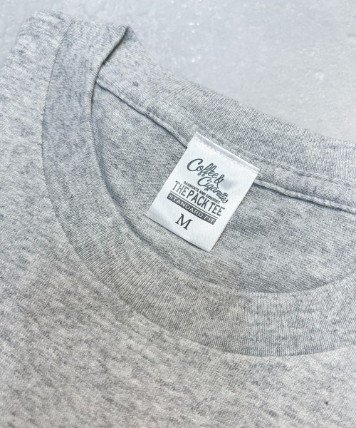 Coffee & Cigarettes(コーヒーアンドシガレッツ)の「STD-1【2枚1組セット】 5.6oz Heavyweight 2pack tee(Tシャツ/カットソー・メンズ・ブラック/ダークグリーン/ヘザーグレー/ホワイト/サンドベージュ/ダークブラウン/グリーン/ピンク/レッド/バーガンディー/スミクロ/ダークブルー/ラベンダー/オレンジ/ブルー/アイボリー/ライトベージュ/ライトブルー・SMALL/MEDIUM/LARGE/X-LARGE)」の21枚目の写真