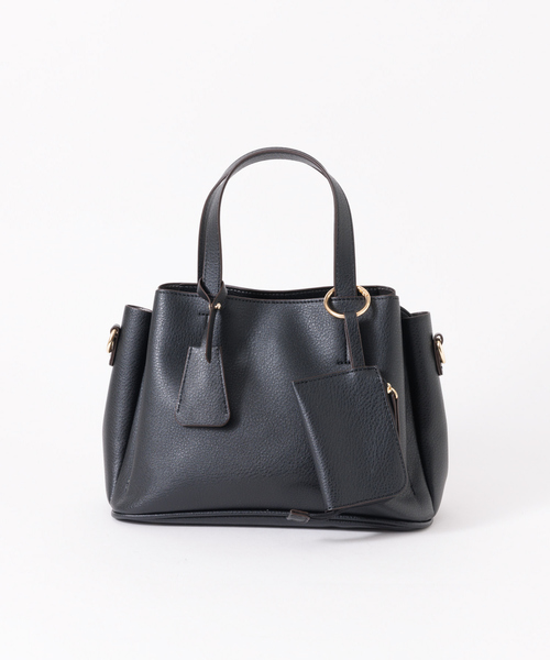 Abahouse Devinette(ドゥヴィネット)の「【Avancer】2WAYポーチ付きハンドバッグ(ハンドバッグ・レディース・キャメル/グレイッシュベージュ/ピンク/ブラック・フリー)」の2枚目の写真
